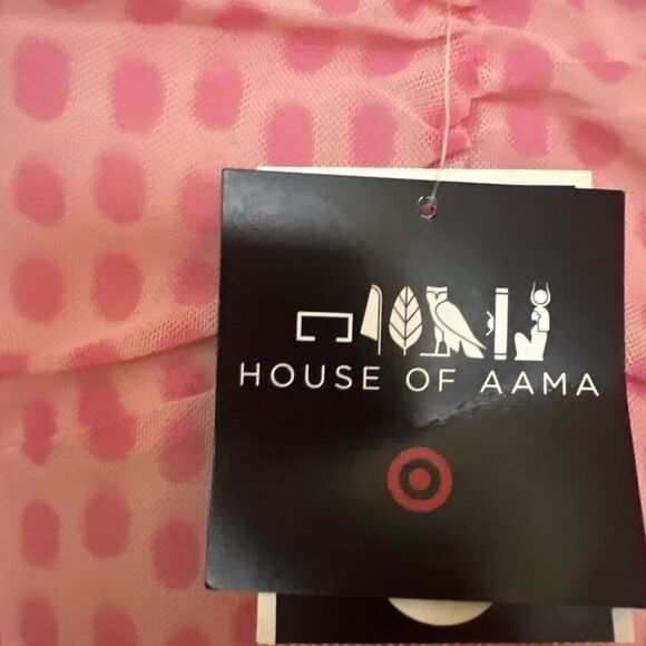 House of Aama Sweetheart Neck A-Line Dress Black History Month - Pink Women's XS - Picture 4 of 8